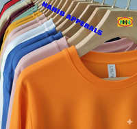 T-shirt Homme Tendance Couleur Unie 100% Coton Vente en Gros Écologique Anti-Plis Personnalisable MOQ 200 Pièces Exportation Bangladesh
