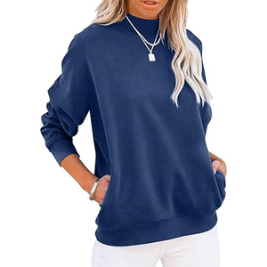 Women Custom Crew Neck <b>Sweater</b> Pullover Neck Thick Warm Knitted Pullover Top Fashion Sustainable Mock Neck Turtle Neck - Product Image 1