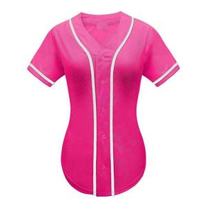 Uniformes de Béisbol Sublimados Personalizados al por Mayor, Conjuntos de Uniformes de Béisbol de Poliéster, Jersey de Béisbol Sólido Transpirable con Cuello en V, Unisex, OEM, ODM - Product Image 6