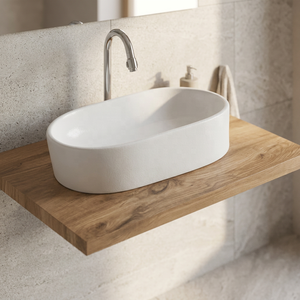 Lavabo Carré Moderne en Céramique Effet Granit pour Salle de Bain – Vente Directe Usine - Product Image 5