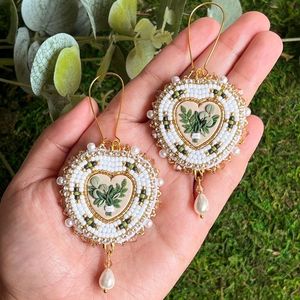 Pendientes de Cuentas para Mujer, Regalo de Recuerdo, Pendientes Boho Hechos a Mano en India, a Precio Económico - Product Image 2