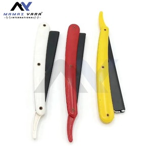 Rasoir de barbier professionnel à lame apparente avec manche en plastique ABS, design coulissant, lame interchangeable, pour le soin personnel et le rasage du visage - Product Image 3