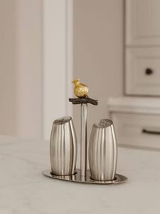 Luxury tabletop decor gold kitchen accessory elegant seasoning set contemporary <b>shaker</b> set minimal dining decor table seasoning - Product Image 5