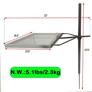 Griglia Girevole in Acciaio Resistente per Falò, Regolabile a 360 Gradi, Portatile per Attrezzatura da Cucina all'Aperto - Product Image 3