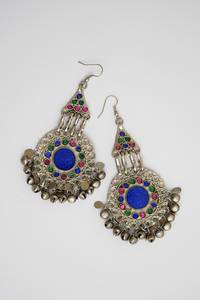 Servicio OEM, Últimos Diseños, Pendientes de Aleación Vintage con Monedas Plateadas Antiguas Afganas para Mujer, Colores Personalizados, para Bodas y Fiestas Kuchi - Product Image 5