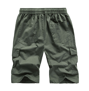 Pantalones Cortos Cargo de Alta Calidad para Hombre con Logotipo Personalizado, Pantalones Cortos Casuales de Verano 100% Algodón, Diseño Sólido con Múltiples Bolsillos, OEM - Product Image 1