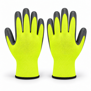 New 10mil Nitrile Coated Anti-Chemical Work <b>Gloves</b> with Textured Grip Anti-Slip Breathable & <b>Moisture</b>-Wicking for Daily Tasks - Product Image 5