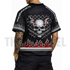 Camisetas de malla para hombre con estampado de números, camiseta de fútbol americano, camiseta gráfica extragrande, ropa de calle informal, camiseta de verano. - Product Image 2