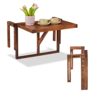 Table suspendue pour balcon fournie par un fournisseur de meubles d'extérieur au Vietnam, offrant un design peu encombrant et une utilisation pratique en extérieur