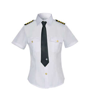 Chemise d'uniforme d'aviation en Spandex quatre directions pour pilote et agent de bord - Product Image 2