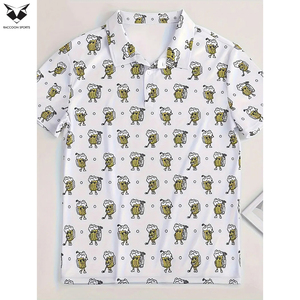 Chemise de golf pour homme avec impression graphique personnalisée, vêtements décontractés à manches courtes pour l'extérieur, meilleur produit, polos imprimés pour homme - Product Image 4