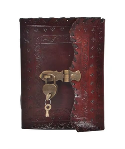 Customizable 200-Page A3 <b>Daily</b> <b>Planner</b> <b>Notebook</b> Lock Leather Cover 120 Soft Paper Sheets Custom Color Handmade School - Product Image 1