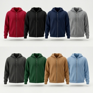 Sweat à capuche polaire doublé en polyester/coton pour homme, imprimé sur le devant, personnalisable, vente en gros, directement de l'usine - Product Image 4