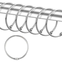 Anneaux de rideau de designer les plus vendus, style luxe, en laiton massif, 38 mm, style industriel