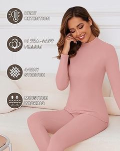 Ensemble de sous-vêtements thermiques d'hiver pour femme, respirant, pour le ski et les activités de plein air - Product Image 3