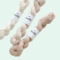 Ensembles de crochet en fil de coton Manila, fil à tricoter à la main, filé à anneaux, environ 1 mm, mélange de coton, fil de coton pour le tricot