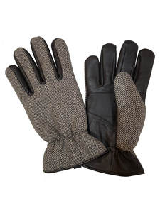 Gants en cuir pour hommes, doublés de satin, longueur poignet, compatibles écran tactile, pour l'extérieur, par temps froid, chauds, décontractés, hiver - Product Image 1