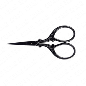 Tijeras de Uñas Negras Premium con Bordado, Tijeras de Corte de Precisión de Acero Inoxidable, Herramienta Profesional de Manicura - Product Image 2
