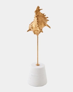 Abstract Gold Plated Sculpture Irregular Shape Handmade Modern Artistic Tabletop Decor for Living Room - Product Image 5