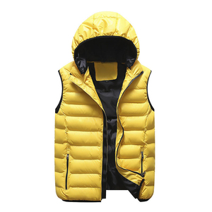 OEM Custom Logo Winter Solid Outdoor <b>Men's</b> Quilted Puffer Down Gilet Freestyle Streetwear Warm Puffer <b>Vest</b> for <b>Men</b> - Product Image 4