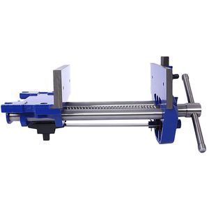 Morsa da banco per falegnameria resistente con ganascia da 7 pollici, azione rapida, leva a sgancio rapido e regolazioni rapide, in ghisa blu - Product Image 6