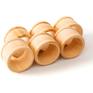 Anillos para Servilletas de Madera Natural Grabados Personalizados - Ecológicos y Duraderos, Estilo Americano, Personalizados para Bodas, Restaurantes y Hoteles - Product Image 4