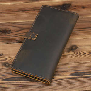 Funda para Libreta de Cheques Unisex de Piel Sintética de Alta Calidad, Estilo Vintage, Portátil, para Viajes, Tarjetero, de Proveedor de Fábrica - Product Image 2