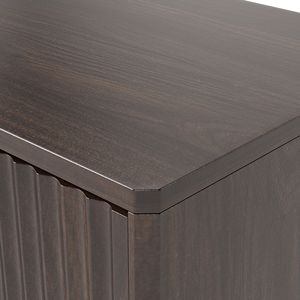 Mobiletto porta rifiuti da 10 galloni con finitura effetto legno e cassetto a ribalta per la raccolta differenziata, con maniglia a onda testurizzata - Product Image 4