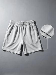 Shorts cargo décontractés noirs pour hommes, taille élastique, taille mi-haute, avec poches spacieuses, pour le quotidien et les activités de plein air - Product Image 3