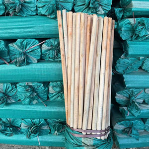 Brosse à balai en bois naturel durable de 120 x 2,2 cm avec filetage à vis, design simple, outil de nettoyage de sol par MIT VIETNAM - Product Image 1