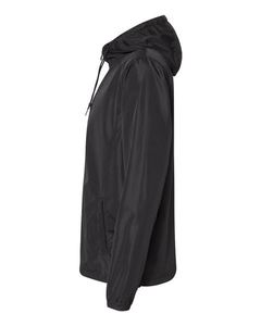 <b>Black</b> Hooded <b>Windbreaker</b> Jacket | Lightweight Zip Up Hooded Coat | Oversized Streetwear Rain Jacket | Custom OEM Manufacturer - Product Image 2