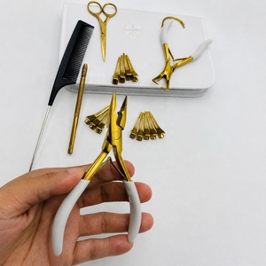 Pinzas para Extensiones de Cabello con Microeslabones Color Rosa Bebé, Herramienta de Acero Inoxidable de Alta Resistencia para Extensiones de Cabello - Product Image 5