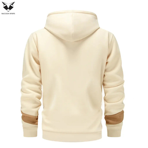 Sudadera con Capucha para Hombre, de Manga Larga, con Bolsillo Canguro, Mezcla de Poliéster, Lavable a Máquina, Nueva Llegada, Calidad Premium, Color Sólido - Product Image 2