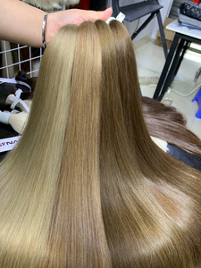 Venta caliente Super doble dibujado extensiones de cabello vietnamita de alta calidad liso y brillante cabello a granel en todos los colores - Product Image 3