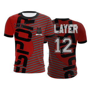 Maillot de jeu léger Esport, T-shirt de sublimation personnalisé, Vêtements de jeu compétitifs - Product Image 6