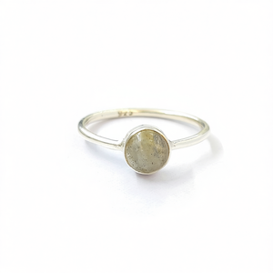 <b>Labradorite</b> Moissanite <b>Ring</b> 1.6 Grams Elegant and Unique Jewelry Piece - Product Image 2