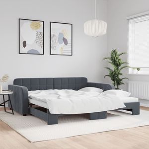 Lit de repos gris foncé 39,4 x 74,8 po avec lit gigogne, sans matelas - Product Image 1