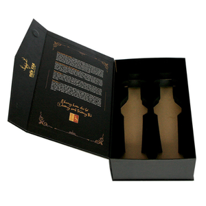 Custom Luxury Black Magnetic Closure <b>Gift</b> Box for Beverages Elegant Glossy Lamination Packaging for Vodka Wine Tequila <b>Brandy</b> - Product Image 3