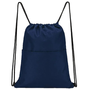 โรงงานขายส่ง กระเป๋าเป้สะพายหลังแบบมีเชือกผูก ปักโลโก้ได้ตามสั่ง กันน้ำ ทำจากโพลีเอสเตอร์ สำหรับผู้ชายและผู้หญิง - Product Image 1