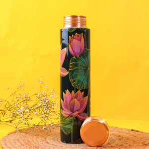 Enamel <b>Copper</b> <b>Water</b> <b>Bottle</b> Drinking Custom Printed 1L Pure <b>Copper</b> <b>Water</b> <b>Bottle</b> Seamless Leak-Proof <b>Bottle</b> - Product Image 4