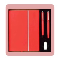 Set de Regalo Ejecutivo de Cuero de Primera Calidad con Agenda, Cartera, Botella y Llavero - Logotipo Personalizado Grabado para Promociones Corporativas