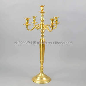 Centro de mesa de metal de hierro forjado negro para decoración gótica del hogar y arreglo de velas de Halloween - Product Image 1