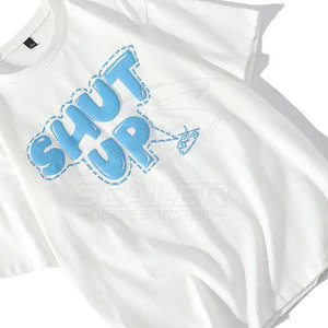 Camiseta de Algodón Premium para Hombre, Suave, Transpirable, de Corte Holgado, de Secado Rápido, con Estampado Serigrafiado y Gráficos en Relieve, Cómoda y Casual - Product Image 5