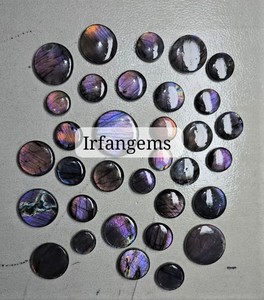 High Quality Spectrolite Crystal Wholesale Price 100% Natural Purple Labradorite Jewelry Making Stone Round Mix Size <b>Quartz</b> - Product Image 4