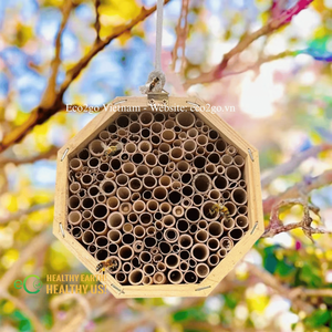 Tube nidificatoire creux Eco2go Vietnam en bambou naturel pour l'élevage des abeilles solitaires et des insectes - Product Image 3