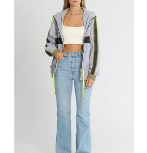 Veste coupe-vent pour femme, style nouveau, vente en gros, personnalisable, best-seller, veste coupe-vent en nylon respirant pour femme, courte - Product Image 4