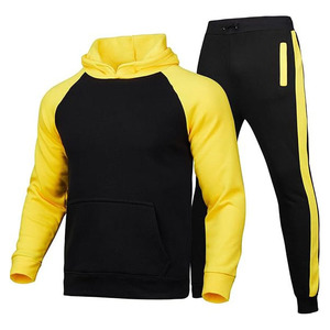 Custom Men's Full <b>Zip</b> <b>Hooded</b> Tracksuit Polyester Cotton Fleece Running Jogging Sports Training Gym Tracksuit OEM Manufacturer - Product Image 3