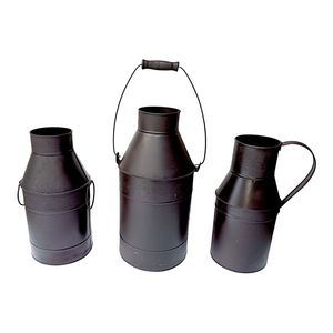 Maceta de Metal Estilo Nórdico Vintage, Florero de Hierro Negro con Asa, Soporte Creativo para Plantas de Escritorio, Decoración de Interiores - Product Image 6