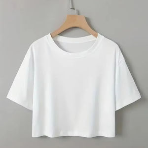 22 Camisetas de Poliéster Lisas Teñidas para Mujer, Cuello Redondo, Manga Corta, Transpirables, Ecológicas, Fabricante y Proveedor Mayorista - Product Image 1