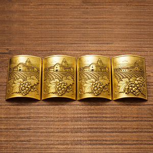 Etiquetas adhesivas metálicas personalizadas al por mayor, logotipo en relieve 3D, etiquetas de vino metálicas personalizadas - Product Image 6